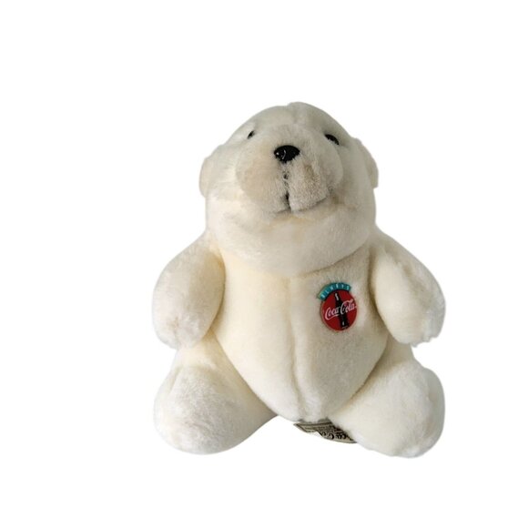 Vintage 1993 Coca-Cola 8" Plush Bear W/Tag - Picture 1 of 5